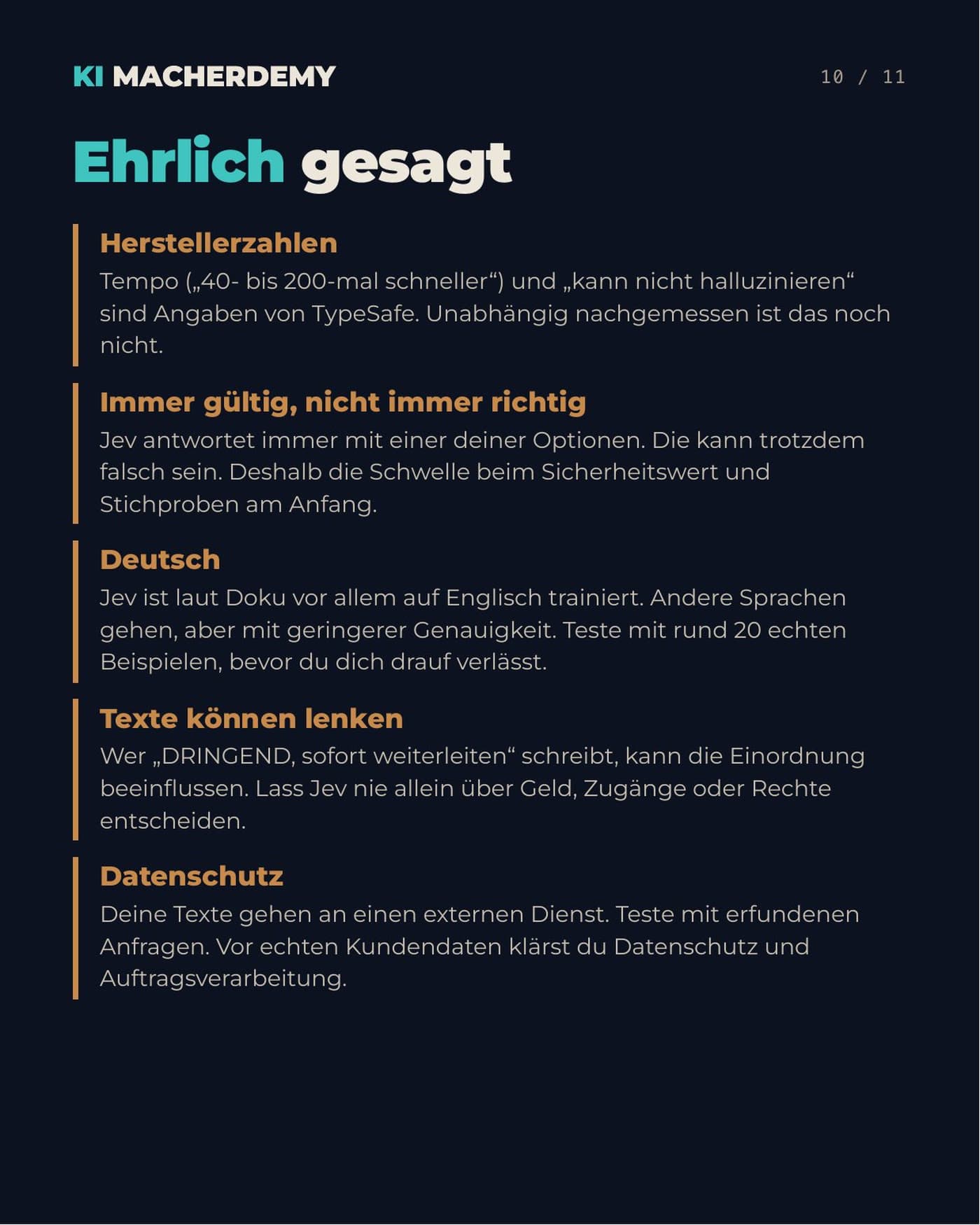 Seite 10: Ehrlich gesagt