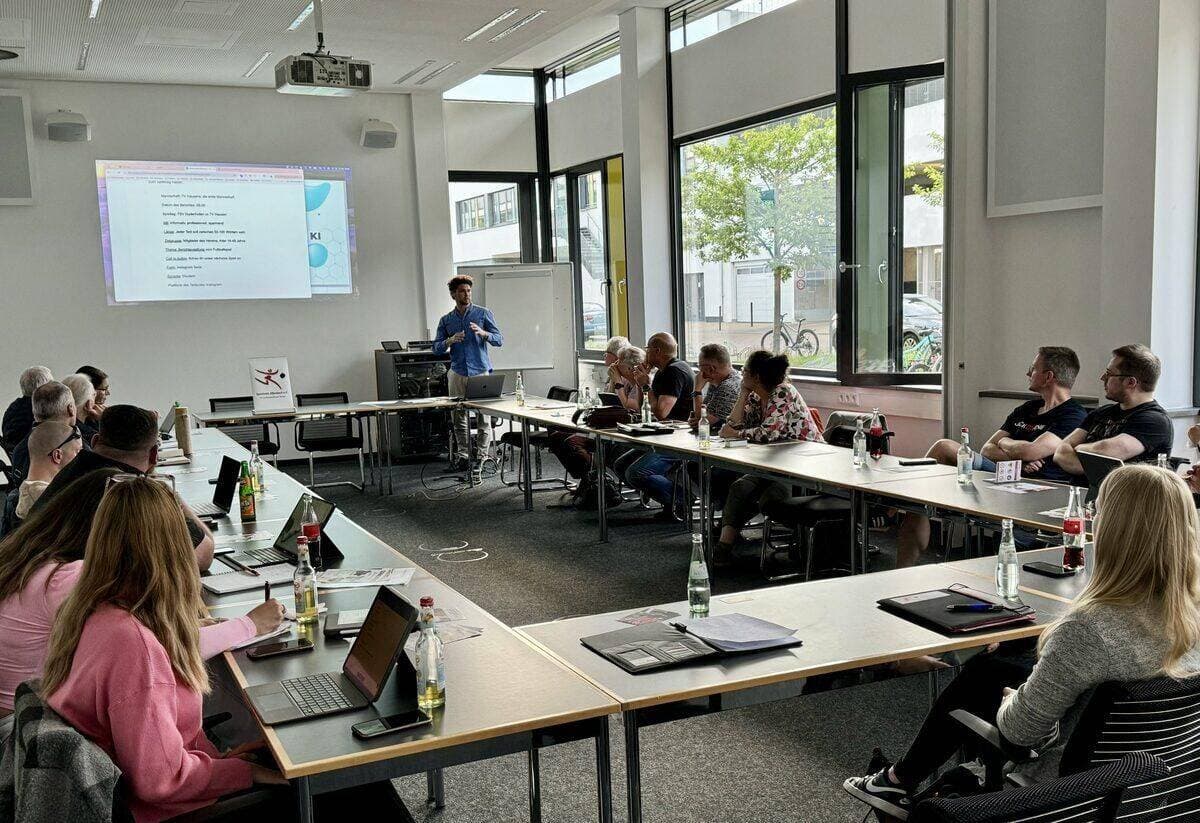 Felipe bei einem Workshop