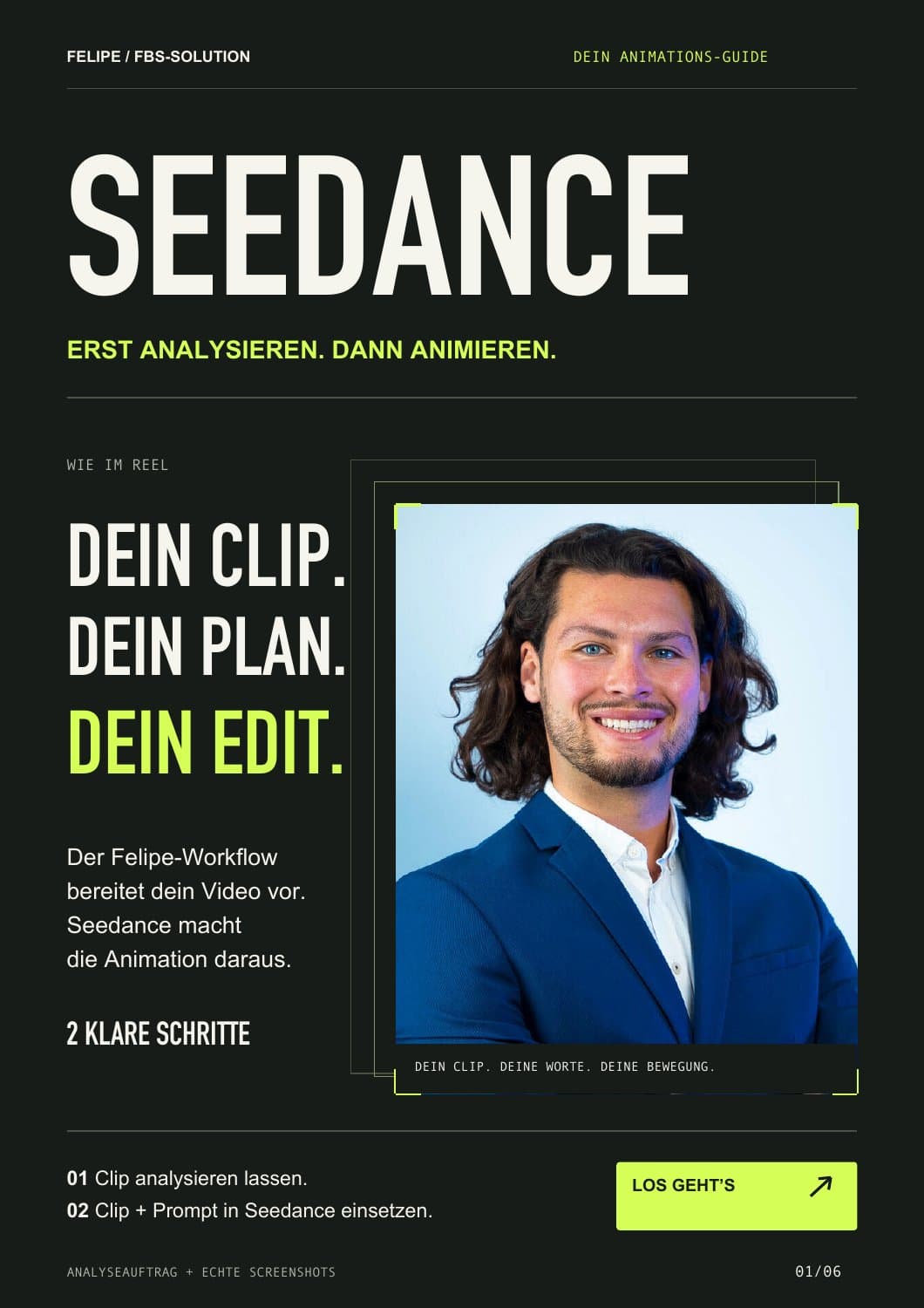 Felipes Seedance-Guide: Erst analysieren, dann animieren